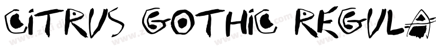 Citrus Gothic Regula字体转换